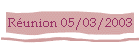 Runion 05/03/2003
