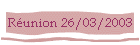 Runion 26/03/2003