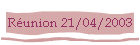 Runion 21/04/2003